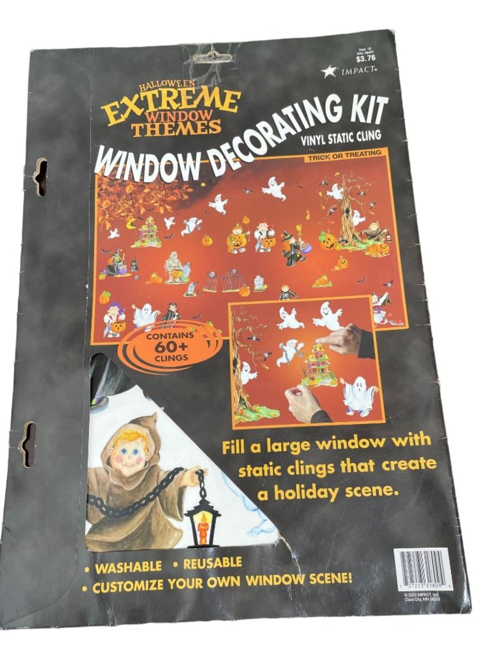 Vintage Halloween Window Clings - NEW - 60+ Clings